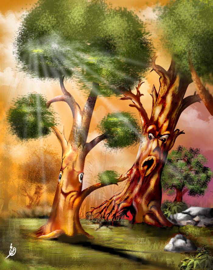 الشجرةُ الطيّبة والشجرةُ الخبيثة